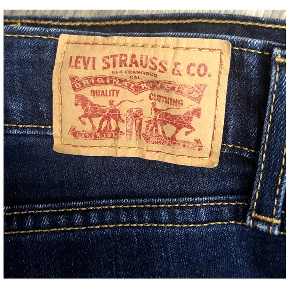 Levis 712 Slim Womens Jeans Dark Wash Size 32Wx32L - Picture 6 of 12